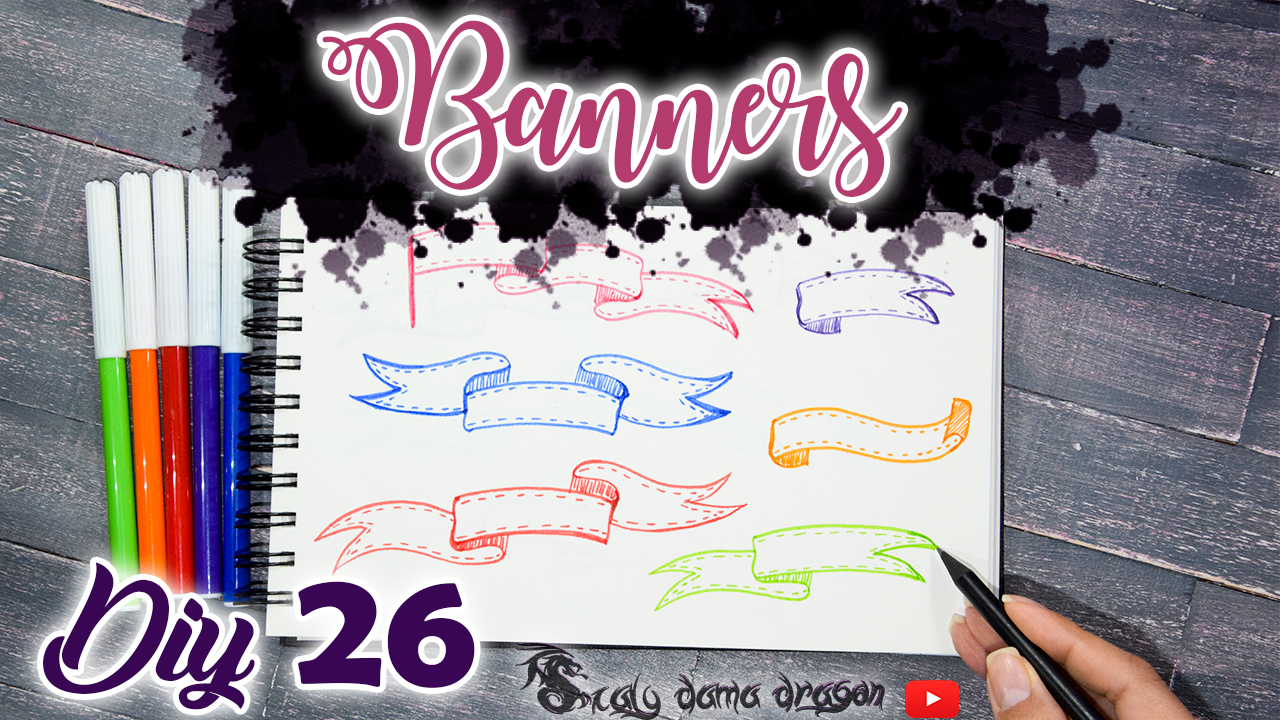 26 ideas de Banner para títulos y apuntes bonitos decora tu agenda o  libreta - Scaly Dragon