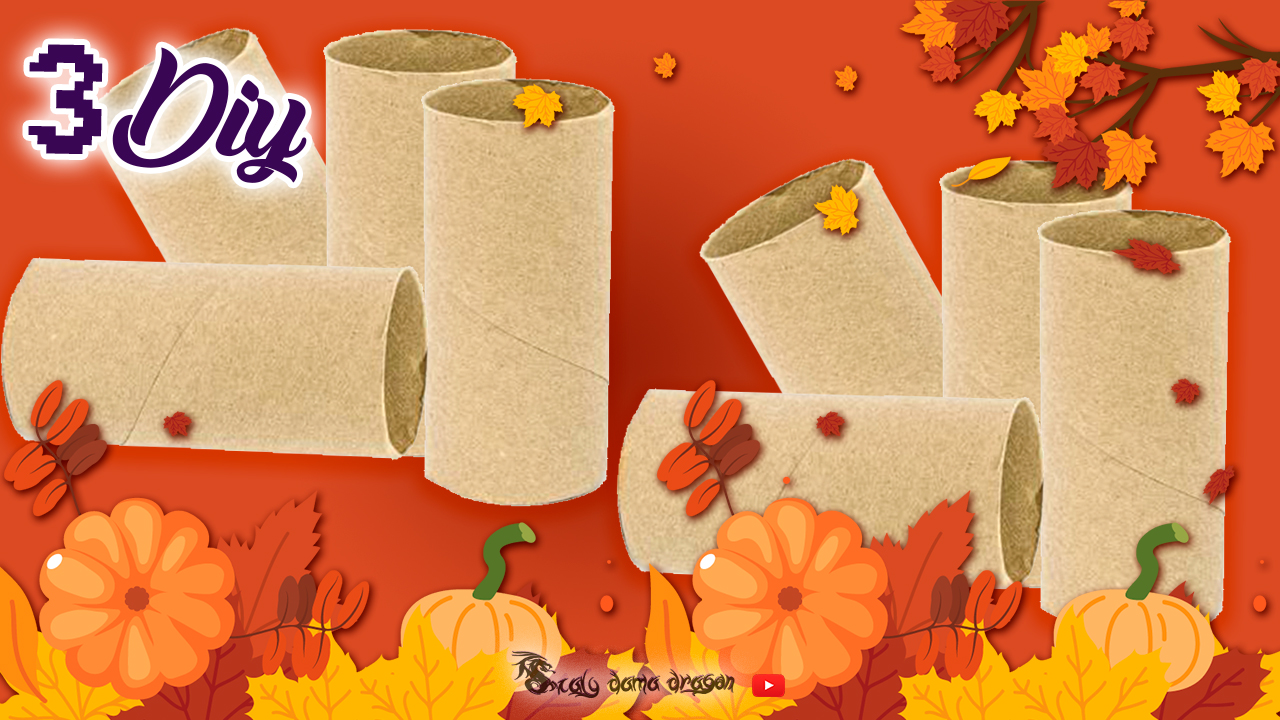3 ideas para halloween con tubos de cartón / Decora tu mesa de dulces -  Scaly Dragon